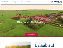 Tablet Screenshot of ferien-auf-foehr.de